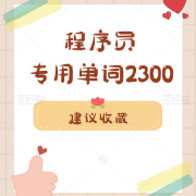 程序员专用单词2300卡包封面