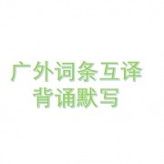 广外翻硕历年英汉互译词条卡包封面