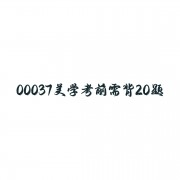 自考汉语言文学美学考前需背20题卡包封面
