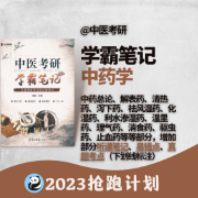 【中药学】考研中医综合学霸笔记卡包封面