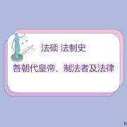 法制史各朝代皇帝、制法者及法律【法硕】卡包封面