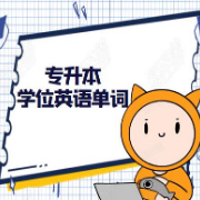 各省专升本学位英语单词汇总卡包封面