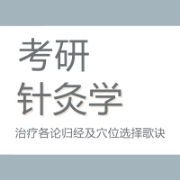 考研针灸学治疗歌诀卡包封面