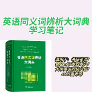 【免费拼团】英语同义词辨析大词典学习笔记卡包封面