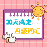 20天背完四级词汇卡包封面