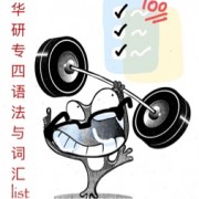 专四语法与词汇list卡包封面