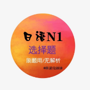 日语N1选择题卡包封面