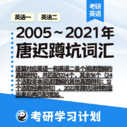 【增强版】2005～2021年考研英语唐迟蹲坑词汇卡包封面