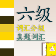 英语六级真题词汇【难度分级】卡包封面