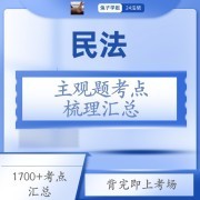 【兔子学姐】24法硕-民法主观题考点梳理汇总卡包封面