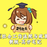 《社会工作法规与政策》新版-高分笔记卡包封面
