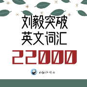 刘毅突破英文词汇22000卡包封面