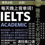雅思听力机经单词卡包封面