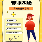 专四真题阅读词汇卡包封面