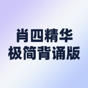 25肖四精华极简背诵版-书予卡包封面