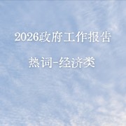 2026政府工作报告热词-经济类卡包封面