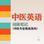 ❤️【限免045】中医专业英语词条笔记（中医英语各科）卡包封面